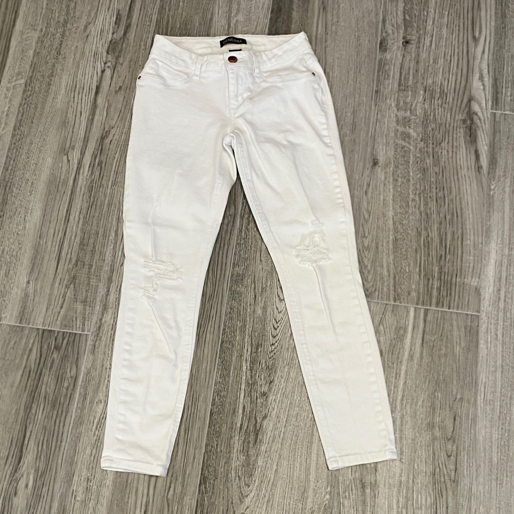 GENERRA Women's White Skinny Jeans, Size 3
